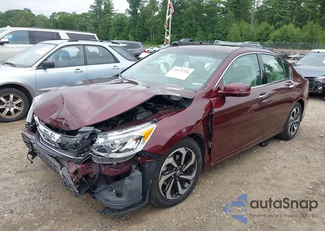 2016 Honda Accord Ex-L V-6 from USA, damaged, VIN 1HGCR3F87GA000696